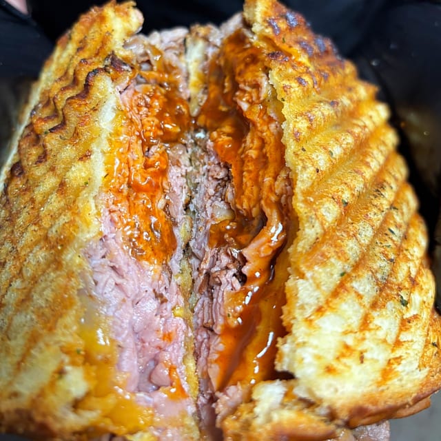 Beef & Cheddar Sandwich.