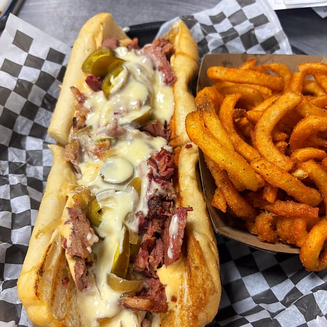 Chopped Brisket Cheesesteak.