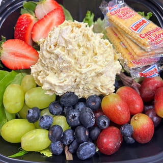 Chicken Salad and fruit